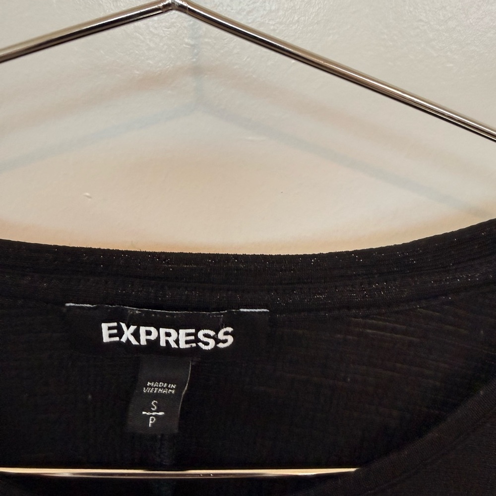 Express Black Ruched Tank Top - Picture 5 of 6